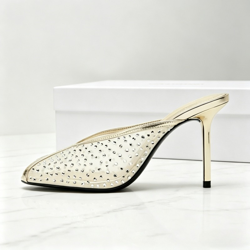 Luxury Mesh Rhinestone Heeled  - Luxury Lifestyle Products 评论和价格