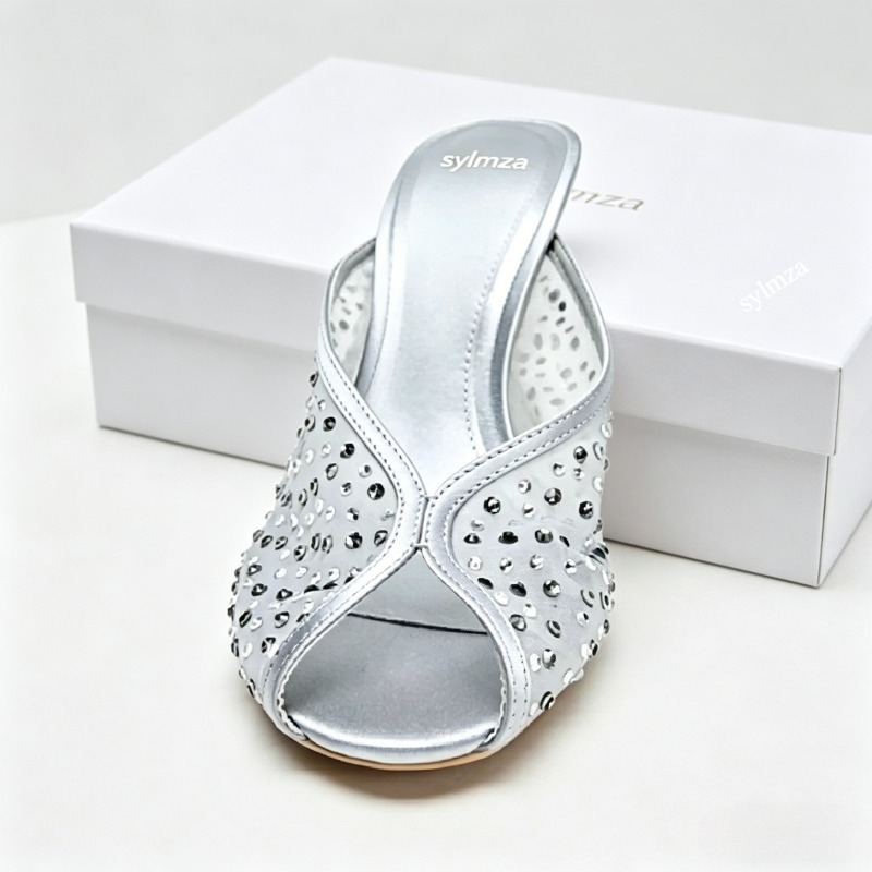 Luxury Mesh Rhinestone Heeled  - Luxury Lifestyle Products 评论和价格
