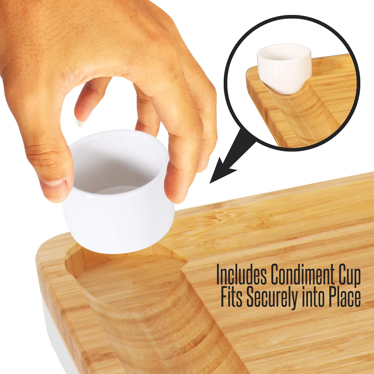 Bamboo Cheese Cutting Board Se - Wooden Serving Tray 评论和价格