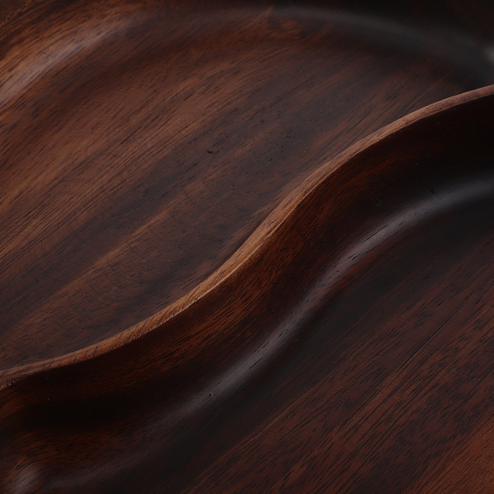 Divided Portion Plate Wooden S - Wooden Serving Tray 评论和价格