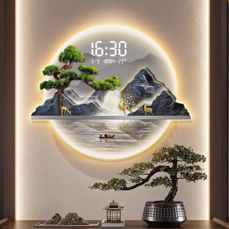 Chinese Style Design Wall Cloc - Luxury Lifestyle Aesthetics 评论和价格