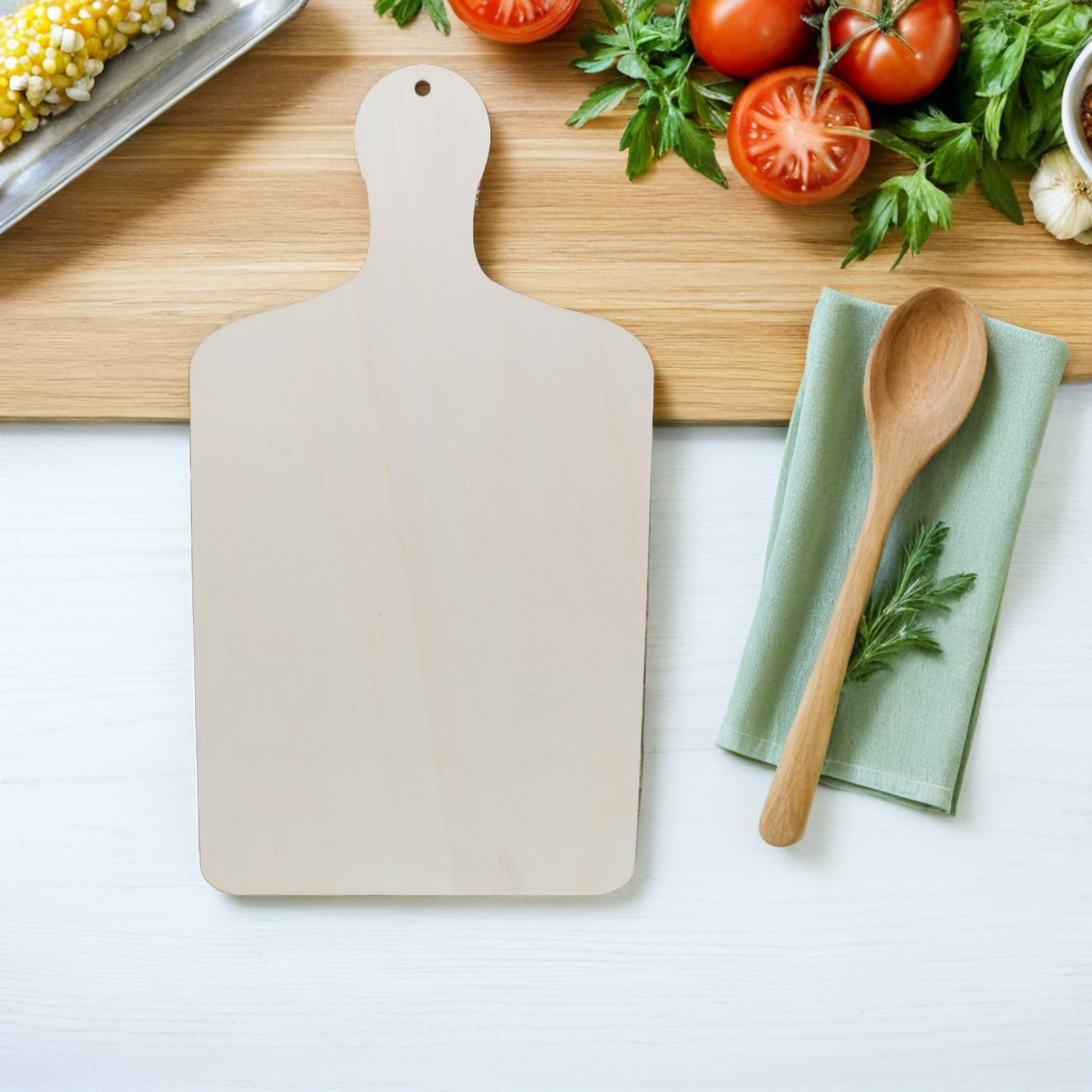 6Pcs Rustic Wooden Paddle Boar - Wooden Serving Tray 评论和价格