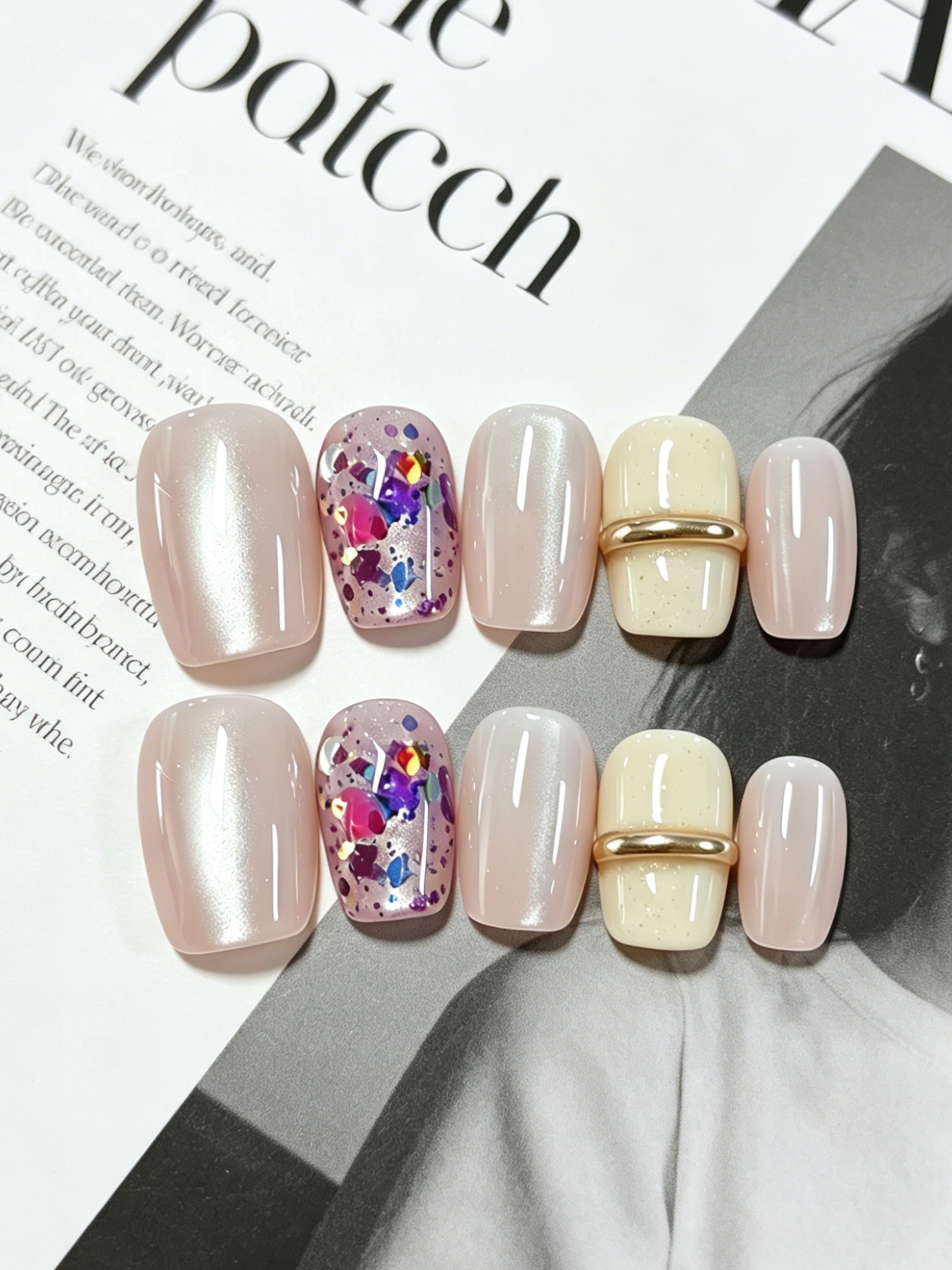 10-Piece Short Square-Round Na - Luxury Lifestyle Rich 评论和价格